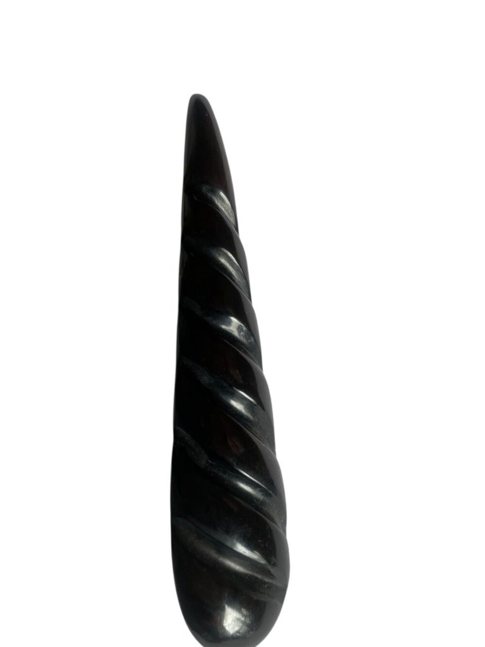 vintage brooch, black plastic